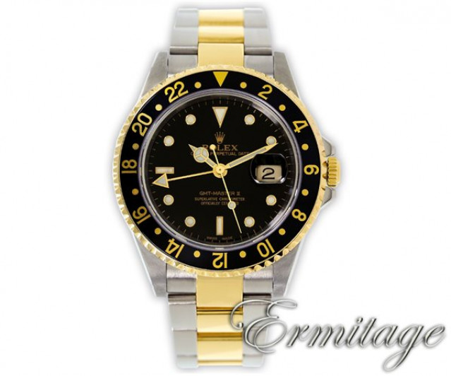 Gold & Steel Rolex GMT-Master II 16713 Year 2001